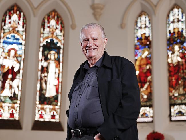 Rev Bill Crews at his church in Ashfield. Picture: Sam Ruttyn