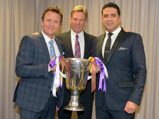 Old <i>The Footy Show</i> team James Brayshaw, Sam Newman, Garry Lyon.