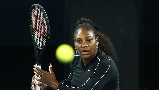 Serena Williams is lying in wait for the Aussie world No.1. Picture: Daniel Pockett/Getty