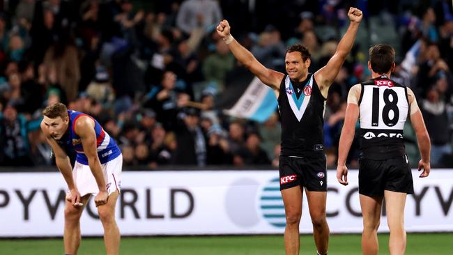 Port Adelaide’s Steven Motlop has retired. Picture: James Elsby/AFL Photos