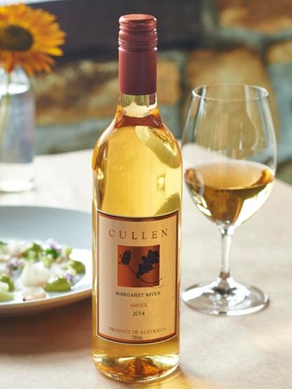 A bottle of Cullen orange wine