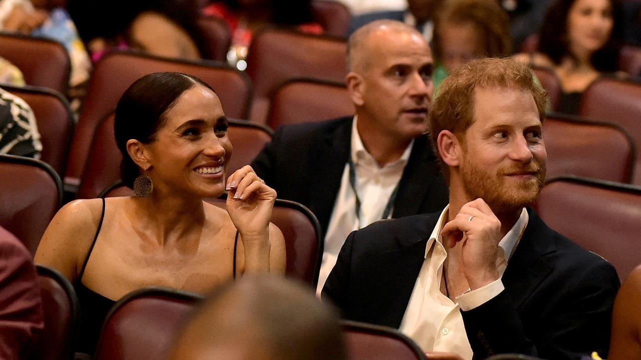 Harry and Meghan in Kingston, Jamaica. Picture: Marcus Ingram/Getty Images