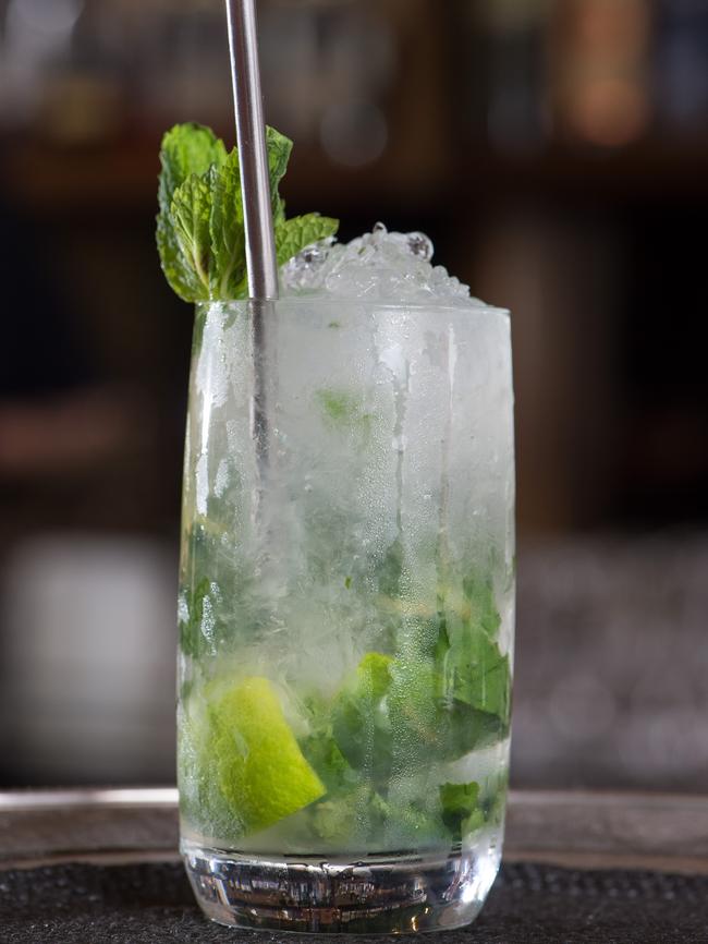 A mocktail mojito.