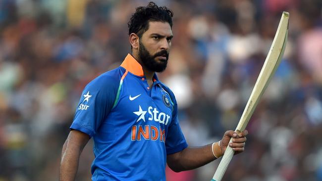 India's Yuvraj Singh scored 150 against England on Thursday.