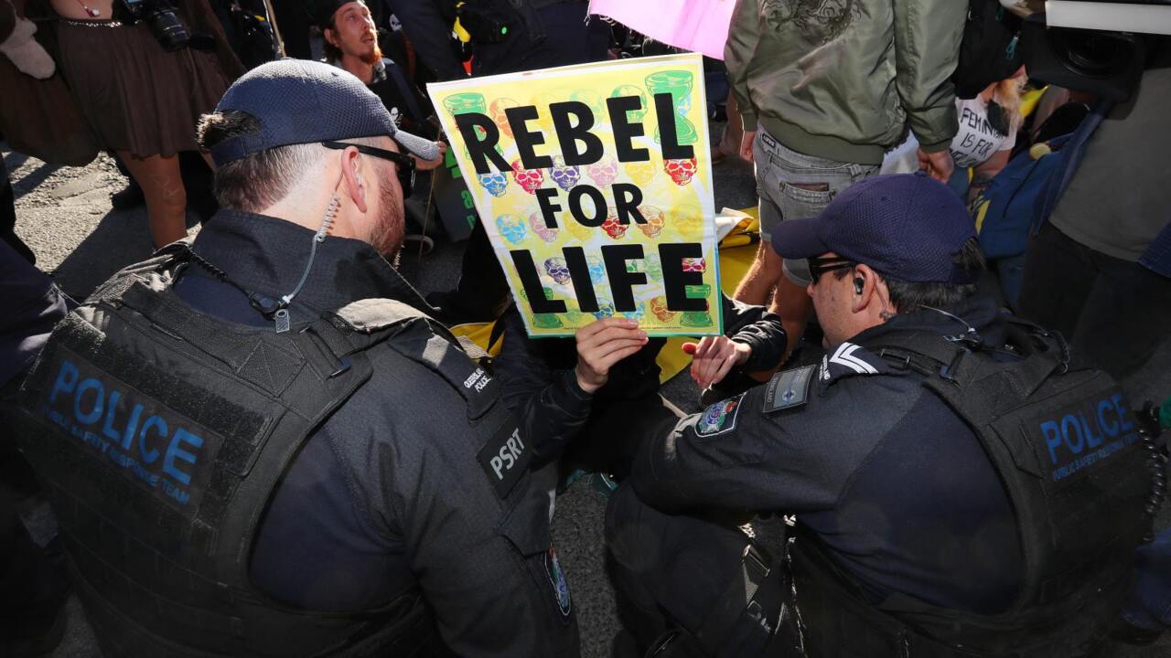 Brisbane climate protestors a ‘danger to themselves and others’