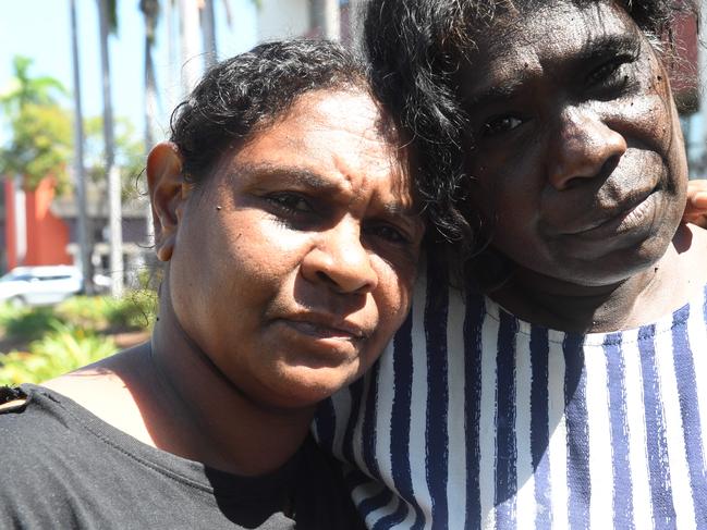 Roberta’s sister, Julieanne Raymond and mother, Joy Mikamin, outside court. Picture: (A)manda Parkinson