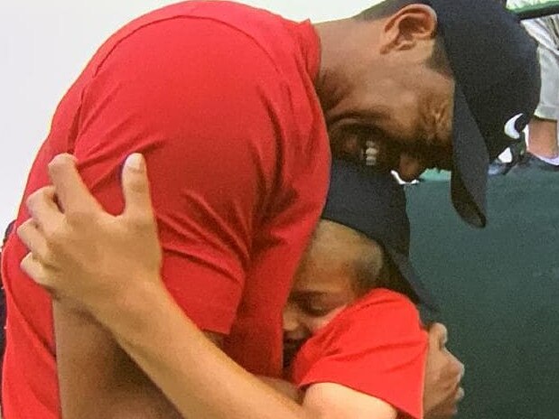 Tiger Woods and son Charlie