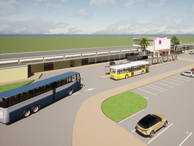 Artist's impression of the upgrade to Rockhampton's train station.