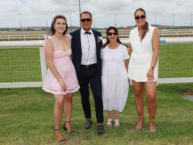 Alicia, Brad Boyde, Jordan and Chris Chester at the Pakenham Cup. Picture: Brendan Beckett