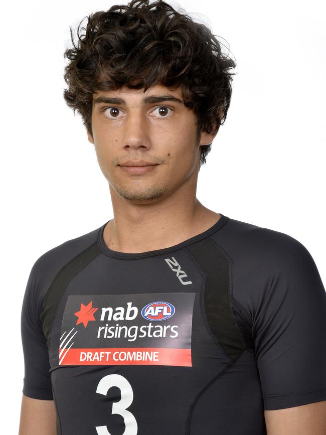 Shane McAdam ahead of the 2016 AFL draft combine.