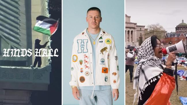 Macklemore's new song 'Hind’s Hall' backs Columbia University protesters and labels Israel ‘a state that’s gotta rely on an apartheid system’