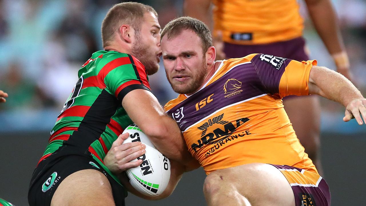 The Broncos forwards were dominated by their Rabbitohs counterparts.