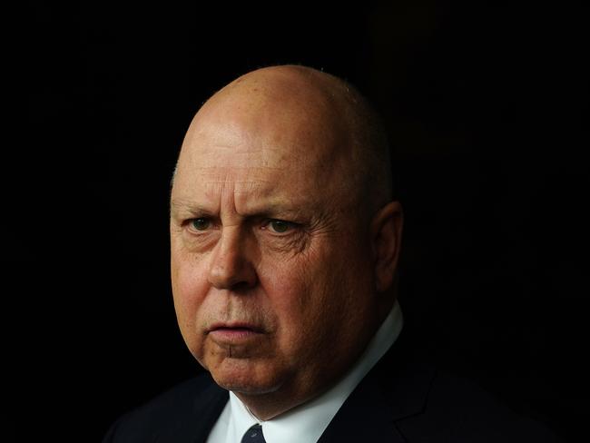 MELBOURNE AUSTRALIA - NewsWire Photos OCTOBER 4, 2023: Victorian Treasurer Tim Pallas speaks to the media prior to the start of Question time outside Parliament in Melbourne,Picture: NCA NewsWire / Luis Enrique Ascui