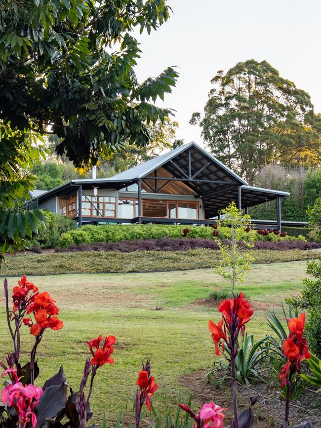 The McGeoch's house on the 16ha property in Queensland. Picture: Kim Woods Rabbidge