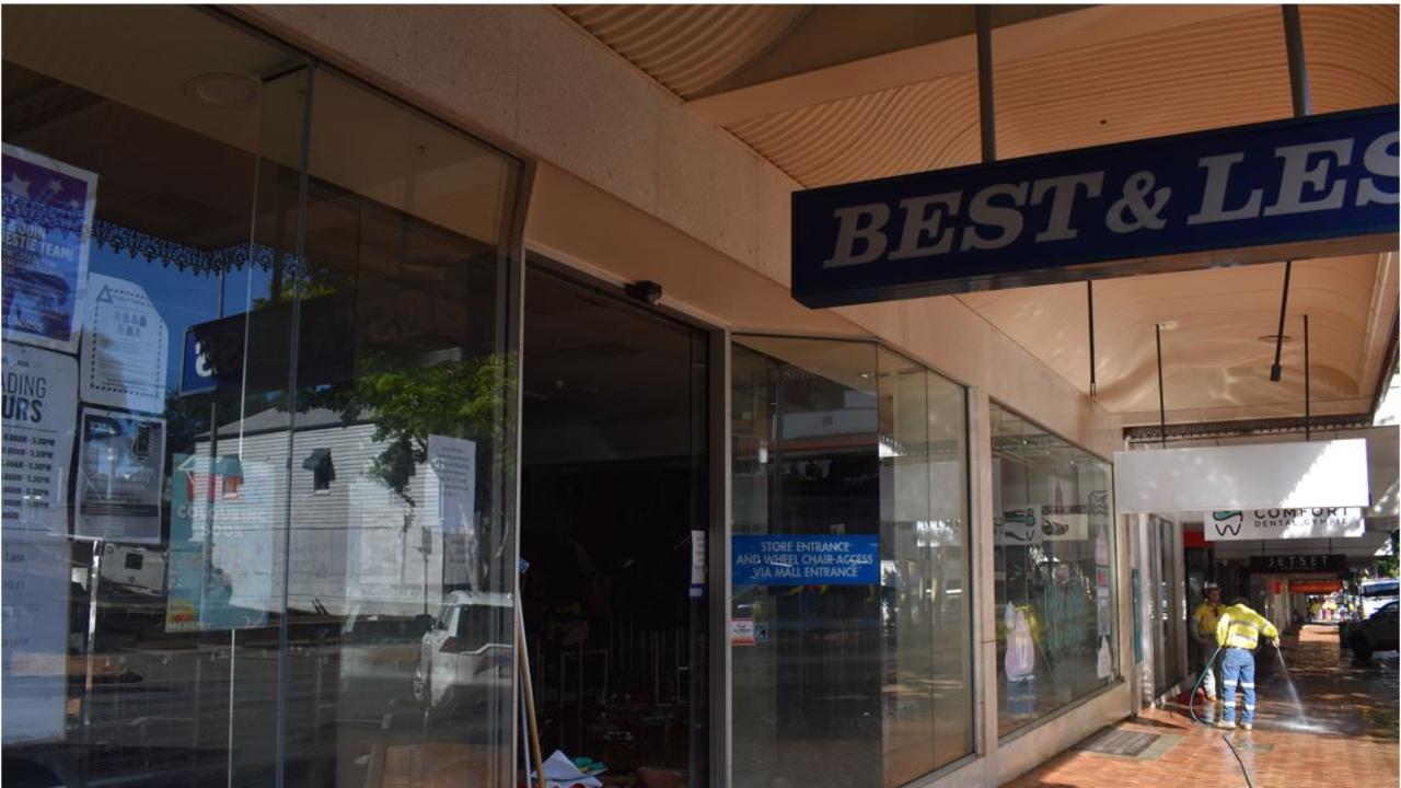 Best &amp; Less in Mary Street, Gympie after the floods. Photo: Elizabeth Neil