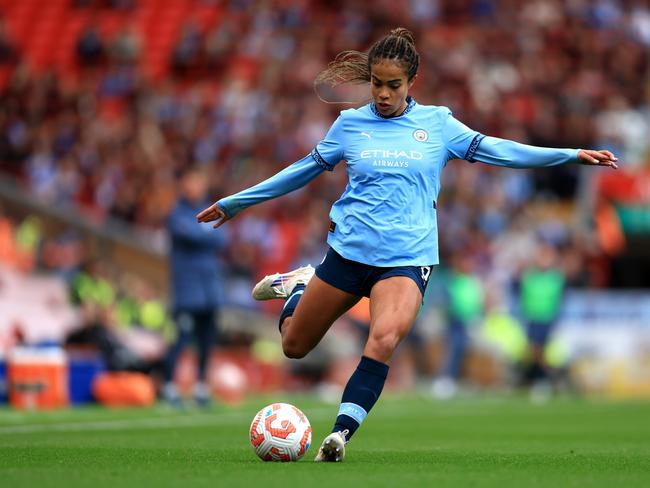 Mary Fowler will return to Manchester City after the friendly on the Gold Coast. Picture: Getty Images