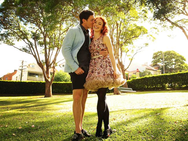 Lachlan Gillespie and Emma Watkins began dating after joining The Wiggles but are careful to ‘put their work first’. Picture: Sam Ruttyn