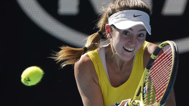 CiCi Bellis returend to Grand Slam tennis after a two year absence from an arm injury. (AP Photo/Lee Jin-man).