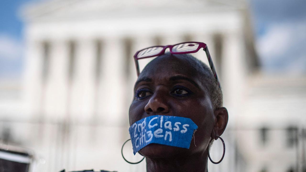 The decision overturned the federal right to abortion access. (Photo by ROBERTO SCHMIDT / AFP)