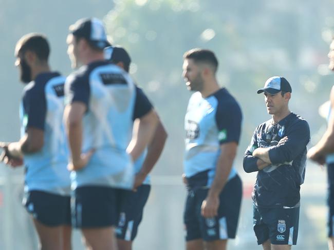 Blues coach Brad Fittler looks on. Photo by Mark Metcalfe/Getty Images