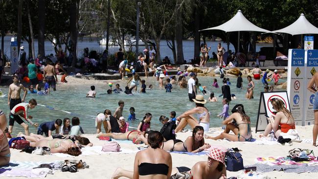 While it may seem like a good time to visit the beach, many will be polluted due to recent storm activity. Picture: NCA NewsWire/Tertius Pickard