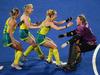 ‘National disgrace’ rocks Comm Games as Hockeyroos survive penalty shootout scare