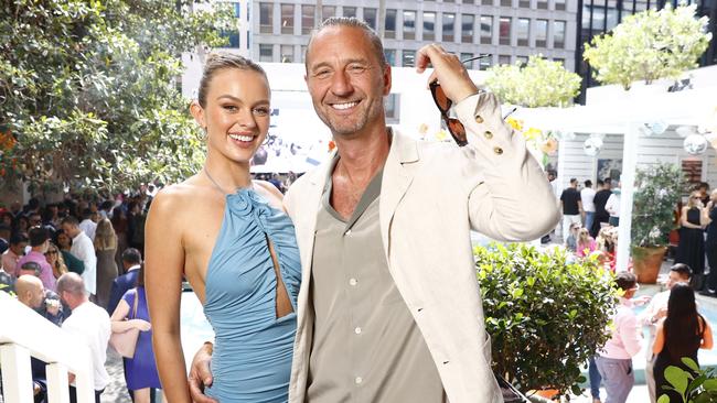 Madeline Holtznagel and Justin Hemmes at a Melbourne Cup lunch at Ivy Pool Club in Sydney. Picture:Richard Dobson