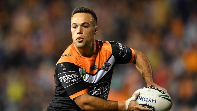 The Tigers are now Luke Brooks’ team, says coach Michael Maguire. (AAP Image/Joel Carrett)