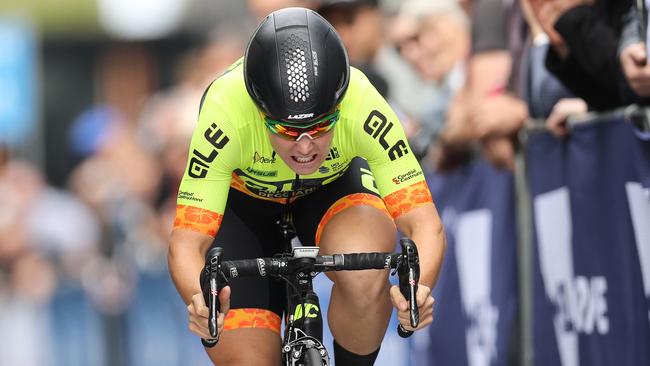 Chloe Hosking during the Women's 2018 Herald Sun Tour Prologue in January. Picture Con Chronis/Getty Images