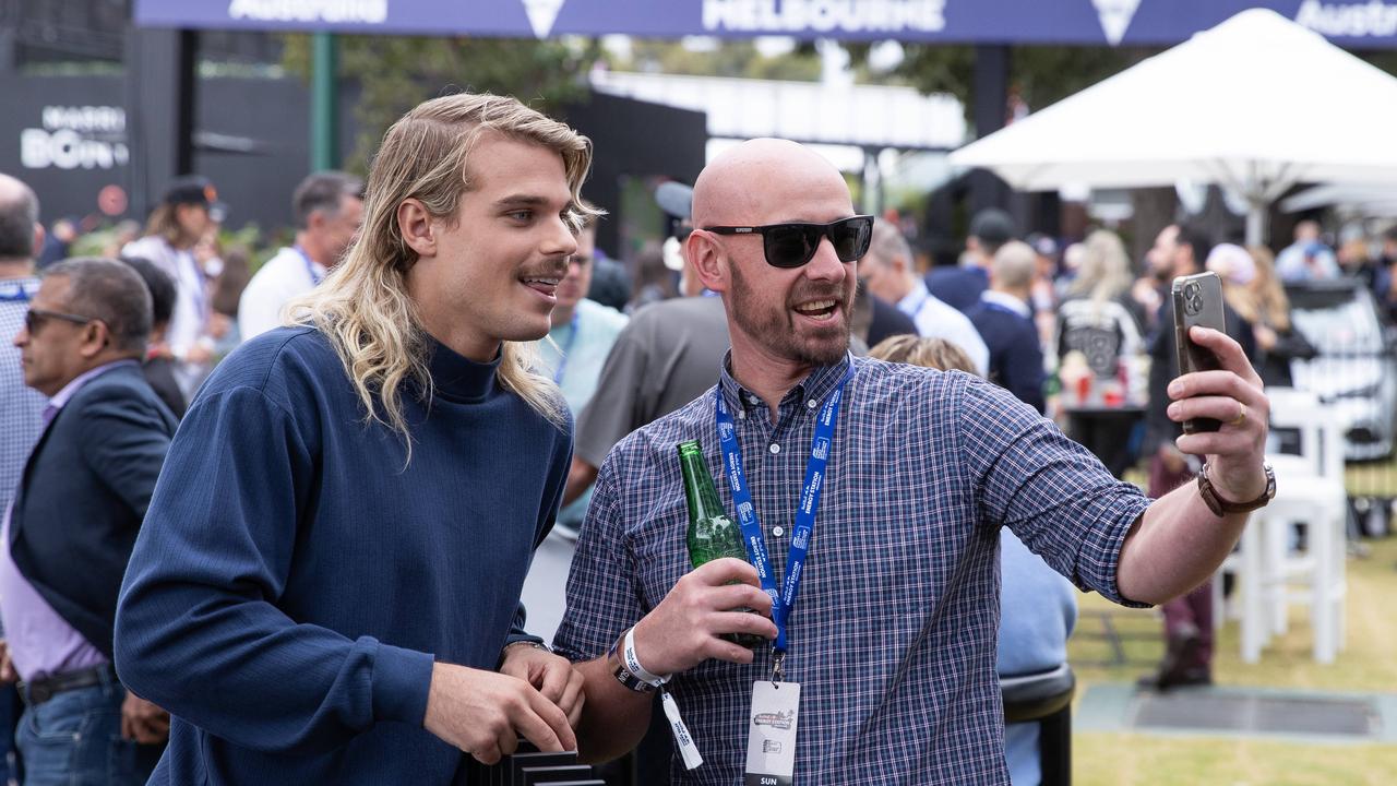 Bulldogs star Bailey Smith at the Grand Prix. Picture: Jason Edwards