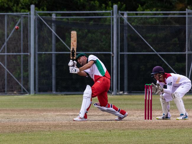 Murwillumbah batsmen in action in Far North Coast LJ Hooker League cricket on Saturday. Photo Ursula Bentley@CapturedAus