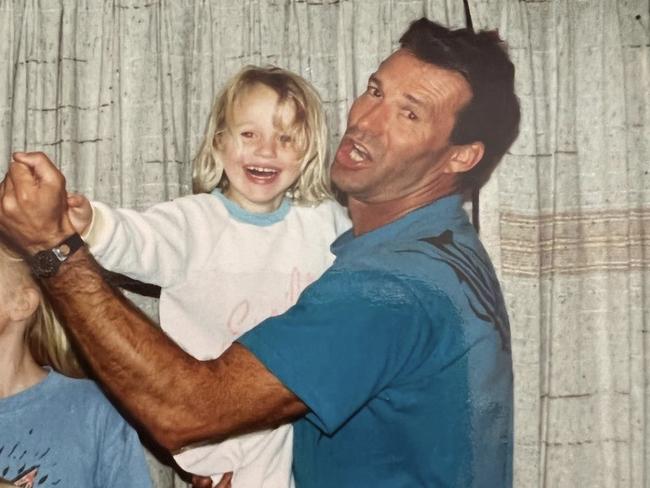 Ellidy Pulli with father Pete Vlug. Picture: Ellidy Pullin