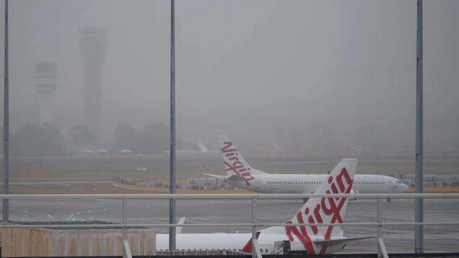 Australia’s two major airlines are arguing against legislated compensation for customers whose flights are cancelled. Picture: X / Melbourne Airport