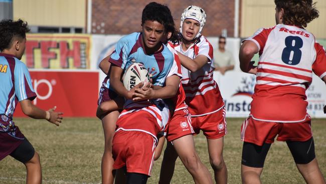 Brisbane Broncos Old Boys action: Keebra Park v Palm Beach Currumbin.