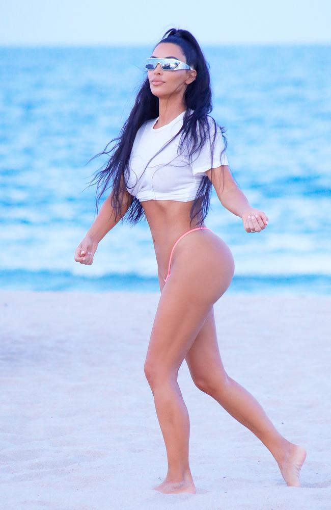 KUWTK Kim Kardashian just wore the smallest swimsuit ever news