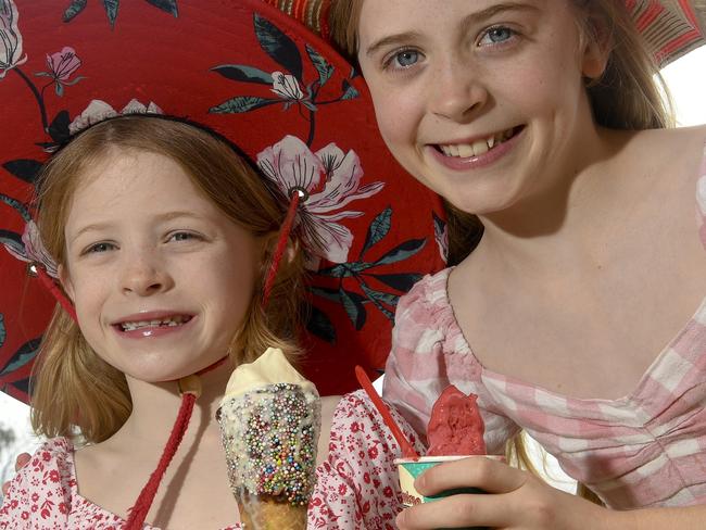 Gelatissimo have had a great summer selling ice cream.Florence,7, and Olivia,11, Nason on holiday from Toowoomba enjoy an ice cream.