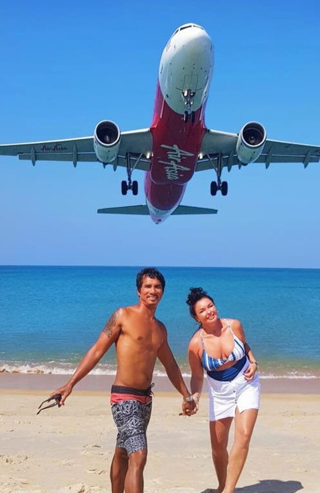 Schapelle Corby, 42, enjoys a holiday in Thailand with boyfriend Ben Panangian. Pic Instagram