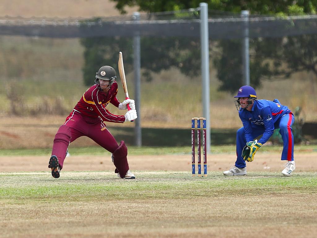 Pictured: Chris Adams. Atherton v Barron River. Cricket Far North 2024. Photo: Gyan-Reece Rocha.