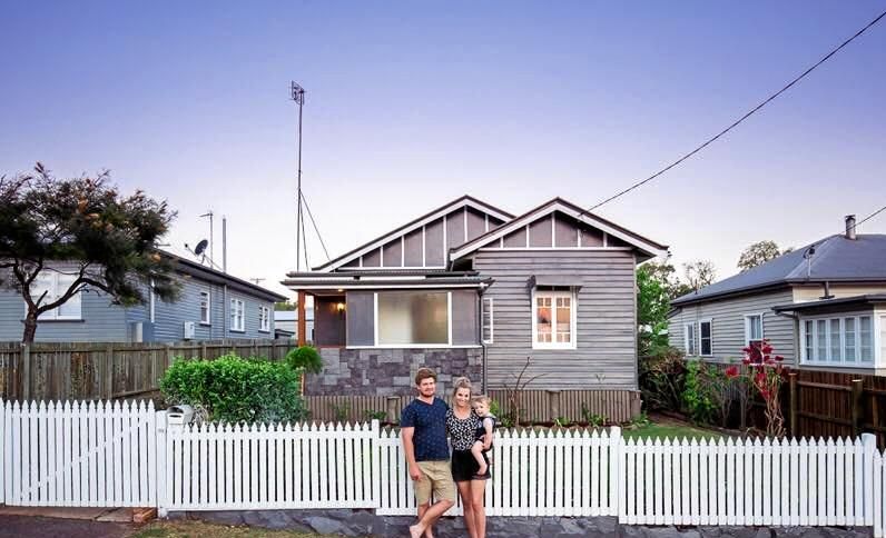 END OF ERA: Karlie and Mason Ross with their son Leo Ross. They are saying goodbye to their home at 132 Stuart St Mount Lofty.