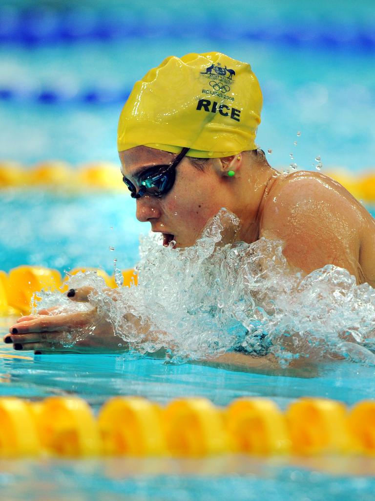 Rice has found her purpose following her successful swimming career.