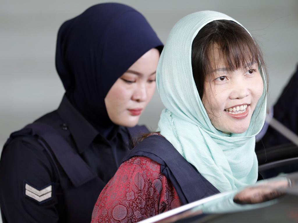 Doan Thi Huong said she was feeling “very happy” over her sentence. Picture: AP