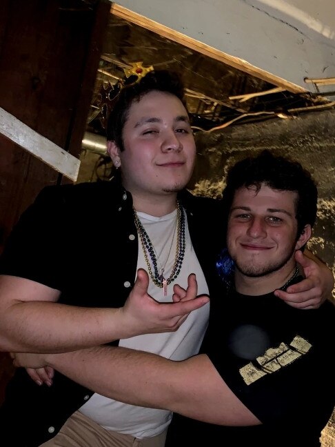 Supplied Editorial Jacob Jurinek, on right, was killed in the Astroworld festival