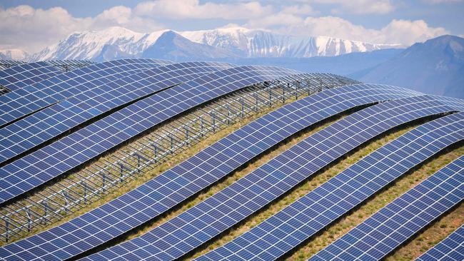 Solar photovoltaic panels in France; the UN’s renewable energy advisory body, REN21, says there are still challenges to address for solar PV to become a chief electricity source worldwide. Picture: AFP