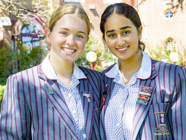 Sophia Connor and Sarah Salib. Picture: Dan Allen