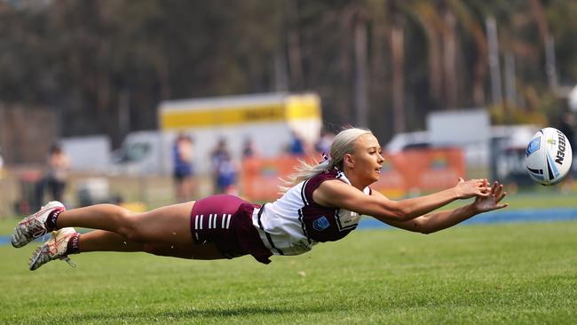Barry Gibson’s niece Tayla Clifford was one of the scorers for Manly. Pic: Matthew Long