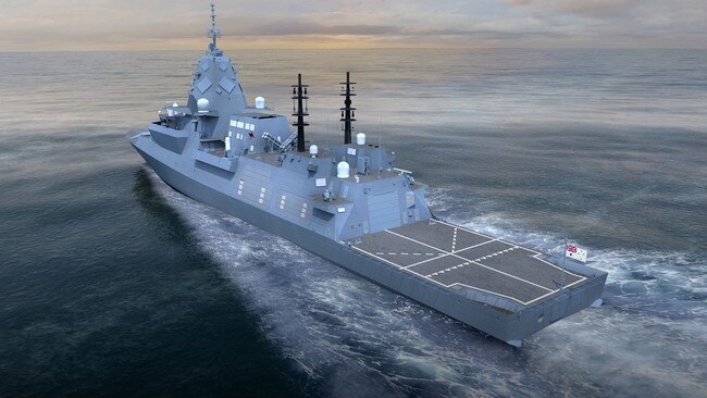 The Hunter-class frigate design. Supplied