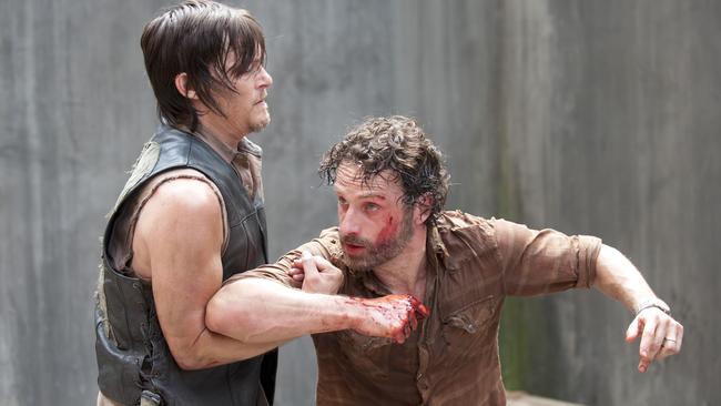 The Walking Dead: don’t do meth, kids: Gene Page/AMC