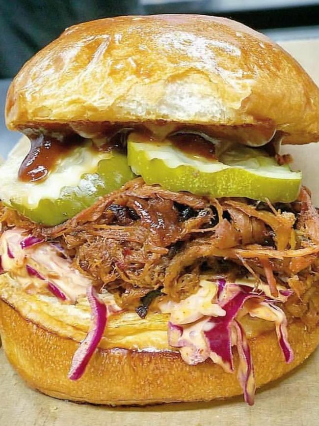 The Hardstyle Kitchen’s pulled pork burger. Picture: Supplied