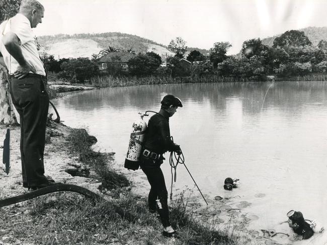 Divers were unable to search the whole waterhole as it was too large.