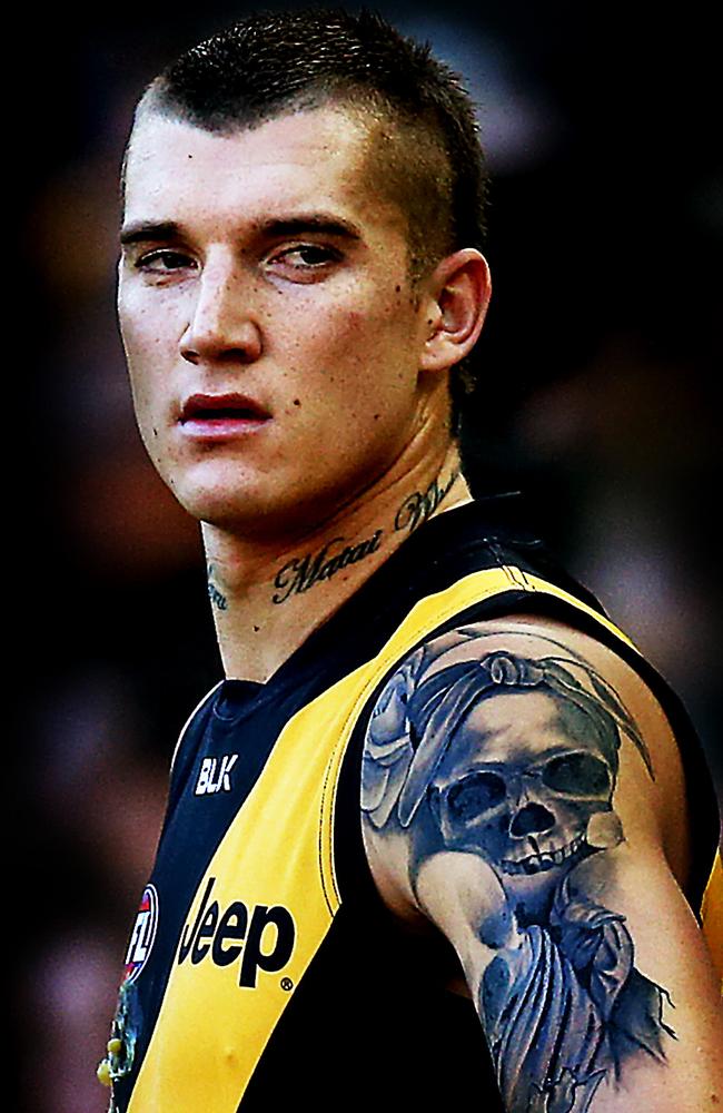 Dustin Martin doesn’t have the fitness to be an elite AFL midfielder. Picture: Wayne Ludbey